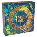 Take Time board game box by Libellud, featuring an ornate golden clock face with dragonflies and lush green foliage on a teal background.