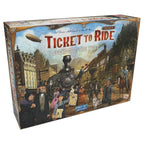 Ticket to Ride Legacy: Legends of the West board game box by Days of Wonder featuring Wild West steam locomotive artwork.